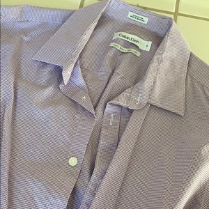 Men’s Calvin Klein purple dress shirt